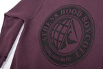 A.H.B. BURGUNDY "BCT PLANET" HOODIE COD:001-264-024