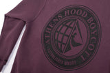 A.H.B. BURGUNDY "BCT PLANET" HOODIE COD:001-264-024