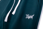 A.H.B. CYPRESS GREEN EMBROIDERED "BOYCOTT TAG" PANTS COD:080-287-005