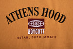 A.H.B. MUSTARD EMBROIDERED "ATHENS HOOD WORLDWIDE" CREWNECK COD:002-282-0028