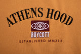 A.H.B. MUSTARD EMBROIDERED "ATHENS HOOD WORLDWIDE" CREWNECK COD:002-282-0028