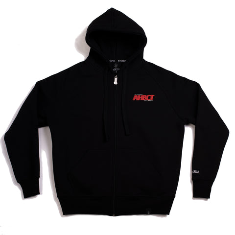 A.H.B. BLACK "AHBCT" ZIP HOODIE COD:006-259-003