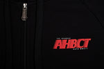A.H.B. BLACK "AHBCT" ZIP HOODIE COD:006-259-003