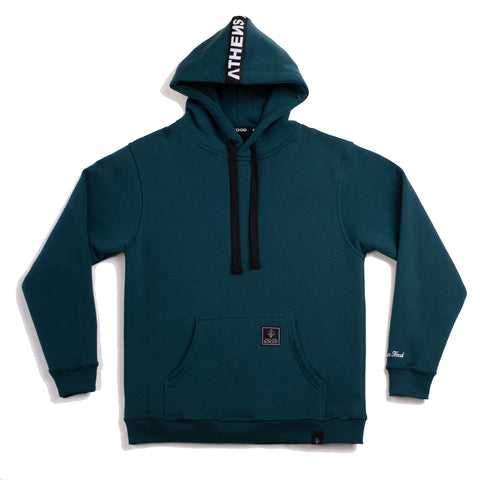 A.H.B. CYPRESS GREEN " LOGO PATCH" HOODIE COD:001-267-005