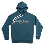 A.H.B. CYPRESS GREEN EMBROIDERED "CALLIGRAPHY" HOODIE COD:001-268-005