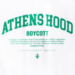 A.H.B. WHITE "UNIVERSITY" T-SHIRT COD: 003-312-001