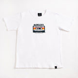 A.H.B. WHITE "9 YEARS OF STREET KNOWLEDGE CASSETE" T-SHIRT COD :003-310-001