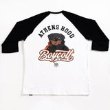 A.H.B. WHT/BLK "TEAM ROTTS" 3/4 REGLAN SLEEVE COD : 007-313-014