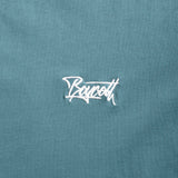 A.H.B. TURQUOISE "BOYCOTT TAG" EMBROIEDED T-SHIRT COD : 003-317-005