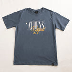A.H.B. BLUE NAVY "ATHENS CALLIGRAPHY" T-SHIRT COD : 003-314-006