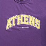 A.H.B. PURPLE "ATHENS UNIVERSITY" T-SHIRT COD : 003-319-025