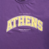 A.H.B. PURPLE "ATHENS UNIVERSITY" T-SHIRT COD : 003-319-025