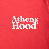 A.H.B. RED "ATHENS HOOD" T-SHIRT COD : 003-316-007