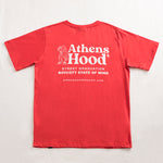 A.H.B. RED "ATHENS HOOD" T-SHIRT COD : 003-316-007