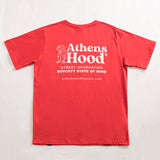 A.H.B. RED "ATHENS HOOD" T-SHIRT COD : 003-316-007