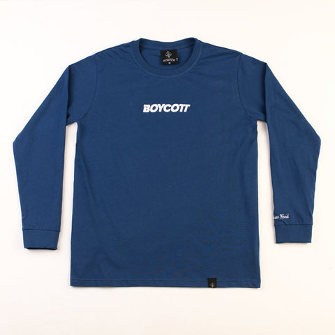 A.H.B. BLUE NAVY LONGSLEEVE " BOYCOTT" COD : 002-245-006