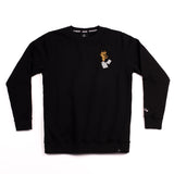 A.H.B. BLACK "ZIPPO" CREWNECK COD : 002-234-003