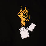 A.H.B. BLACK "ZIPPO" CREWNECK COD : 002-234-003