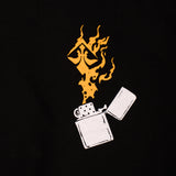 A.H.B. BLACK "ZIPPO" CREWNECK COD : 002-234-003