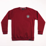 A.H.B. MAROON EMBROIDERY "LOGO" CREWNECK COD : 002-233-004