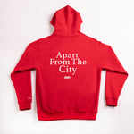 A.H.B. RED "APART FROM THE CITY" HOODIE COD : 001-362-007