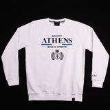 A.H.B. WHITE EMBROIDERY “ΛTHENS” CREWNECK COD:002-229-001