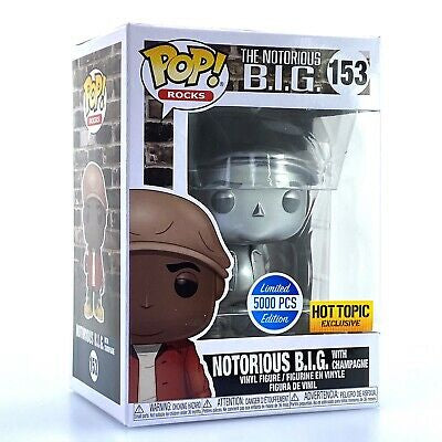 Funko Pop!Rocks The Notorious B.I.G. #153 (SILVER) Hot Topic Exclusive