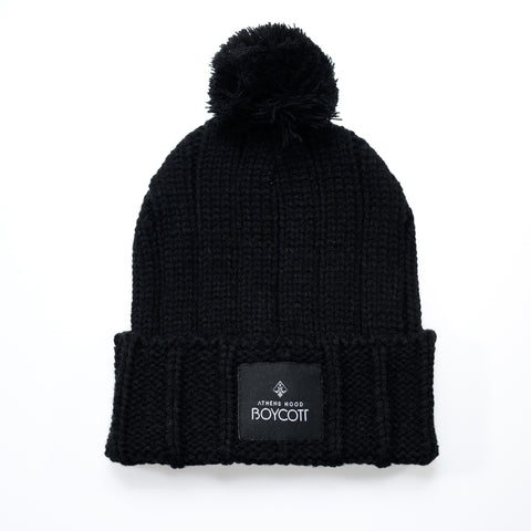 A.H.B. BLACK “LOGO” BEANIE